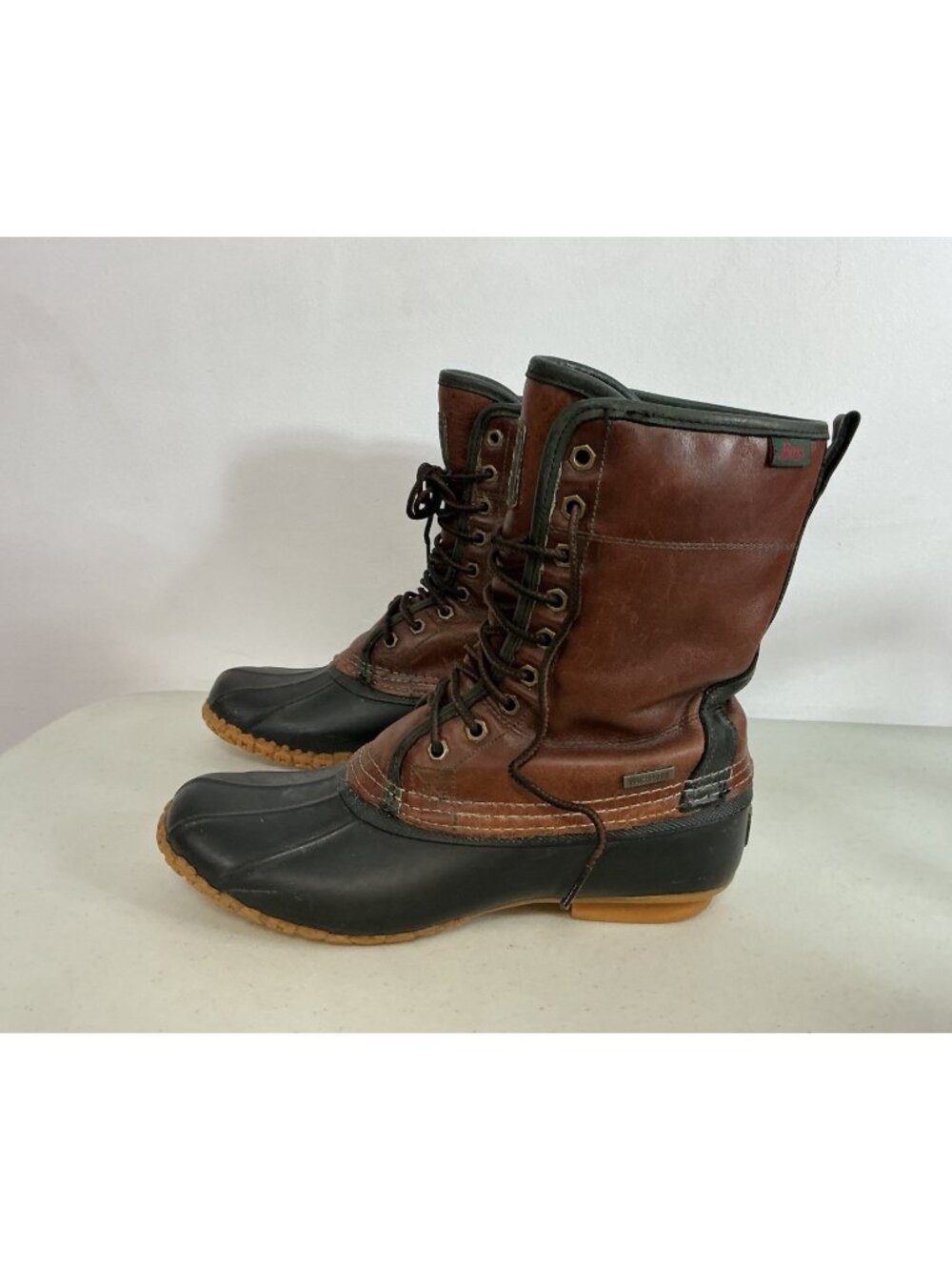 Bass Leather Duck Boots Insulated Retro Mens 9